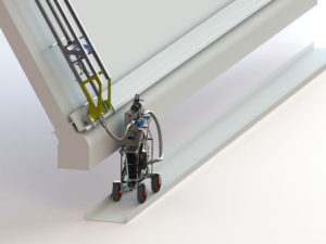 A frame tube cleaning